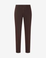 Brown stretch gabardine trousers