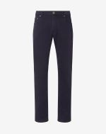 Pantalon 5 poches bleu marine en gabardine stretch