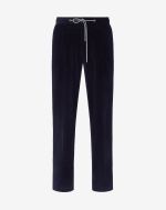 Navy blue stretch corduroy trousers