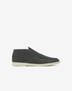 Slip-on nero in nabuk