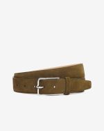 Green suede belt