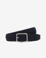 Blue weaved fabric belt