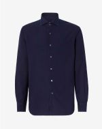 Indigo seersucker shirt