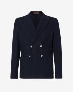 Blue cotton jersey jacket