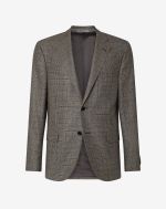 Grey natural stretch wool jacket