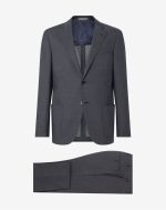 Denim blue wool suit