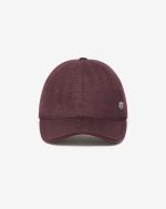 Casquette de baseball violette en laine, soie et cachemire