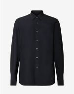 Black bi-elastic technical fabric shirt