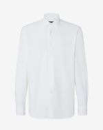 White bi-elastic technical fabric shirt