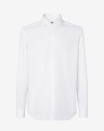 White cotton twill shirt