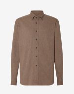 Chemise beige en flanelle de coton