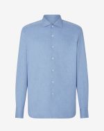 Light blue cotton flannel shirt