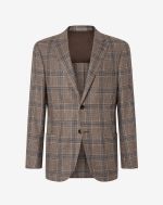 Hazelnut glen plaid wool jacket