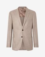 Veste gris tourterelle en laine et cachemire