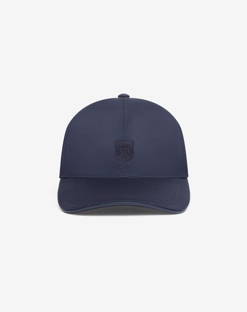 Navy blue cotton gabardine baseball cap