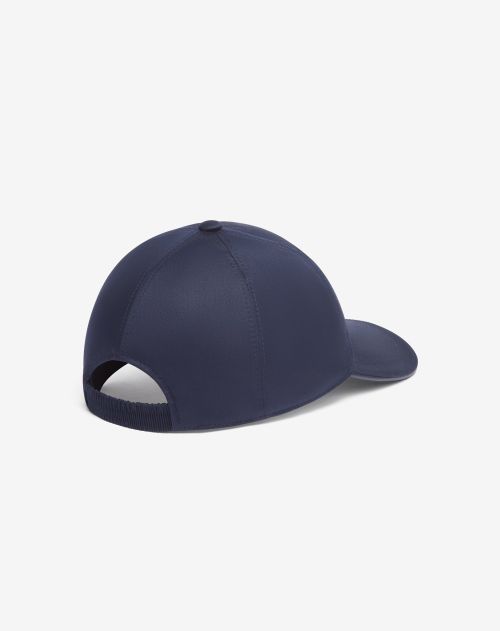 Navy blue cotton gabardine baseball cap