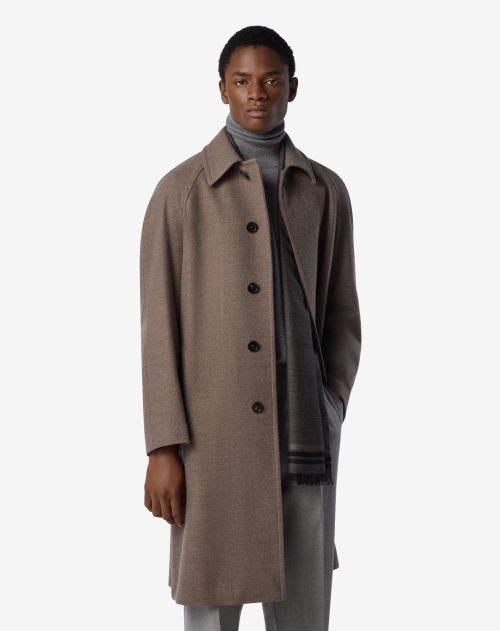 Beige soft super 180’s wool coat