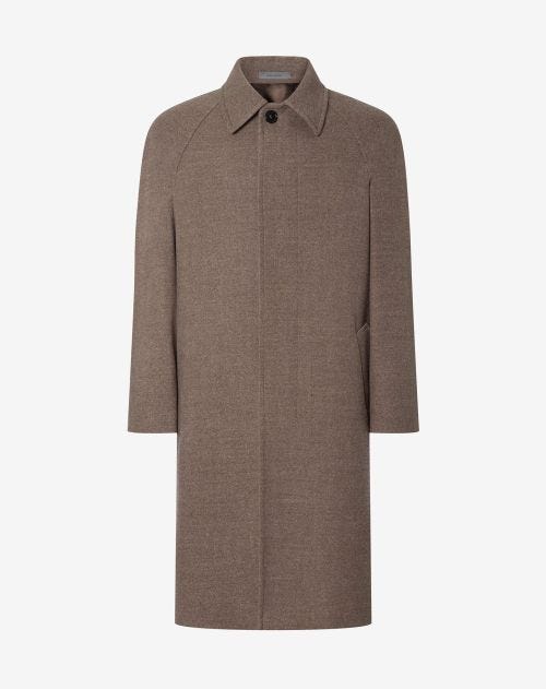 Beige soft super 180’s wool coat