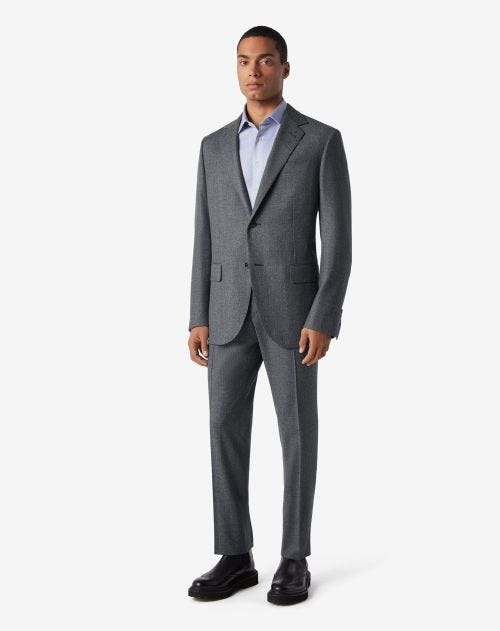 Grey pure wool suit