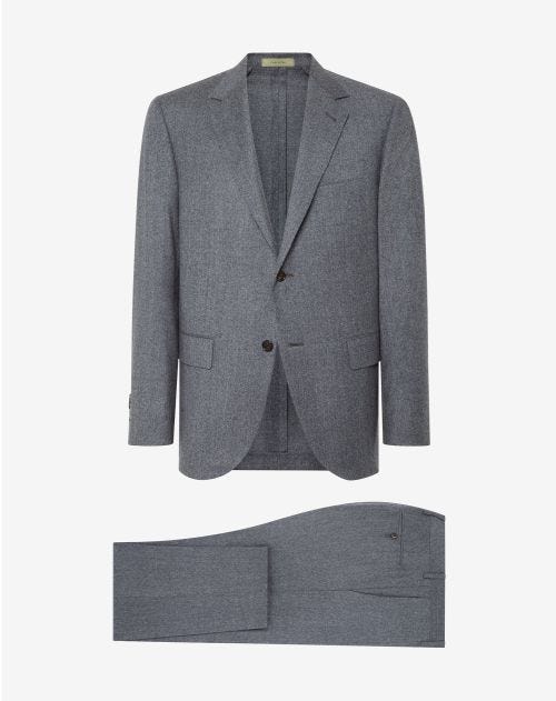 Grey pure wool suit