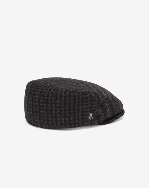 Grey wool and cashmere French hat