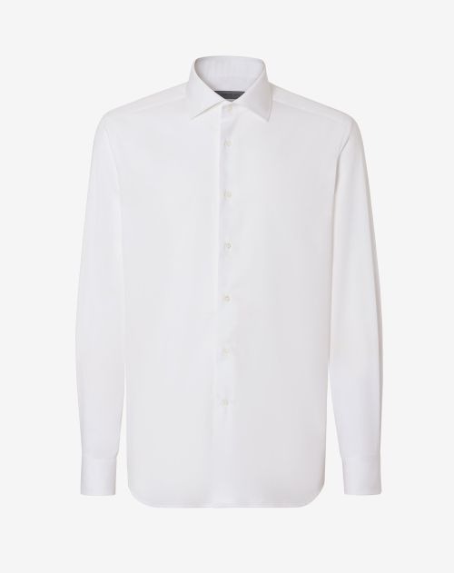 White cotton twill shirt