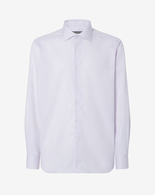 Lilac cotton twill shirt