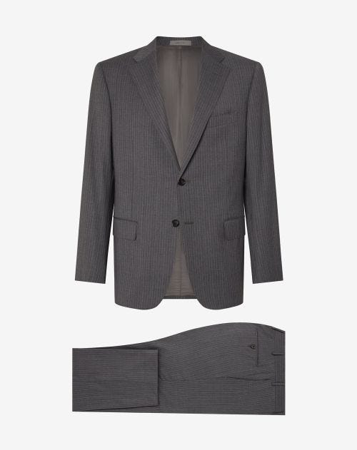 Charcoal grey 130's super light wool suit