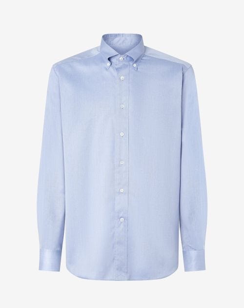 Light blue cotton twill shirt